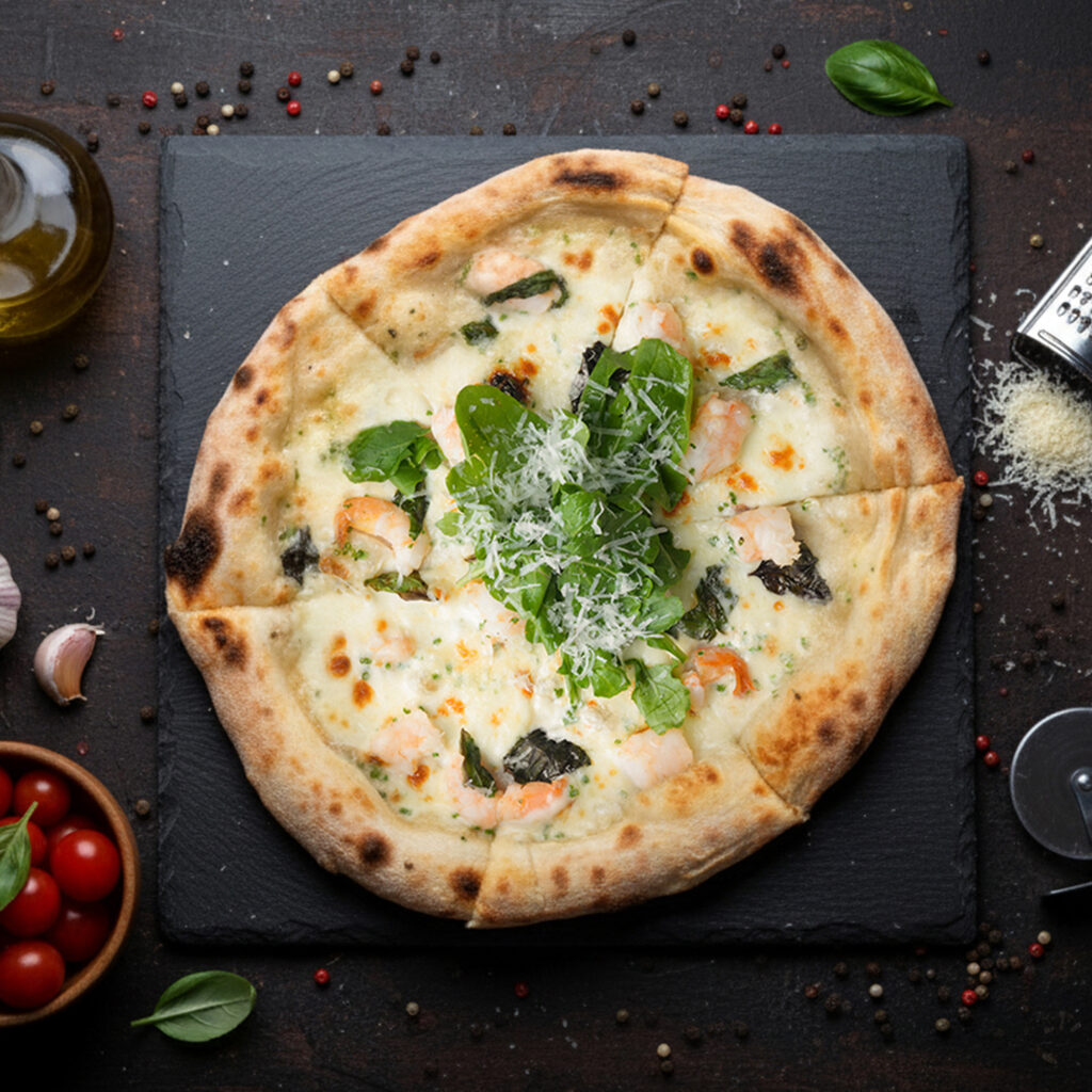 8 Shrimp Pizza