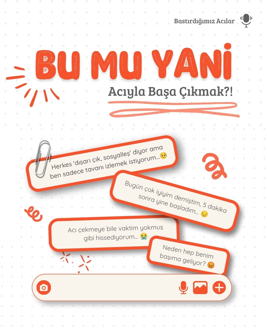 Bu Mu Yani? carousel kapağı: Acıyla başa çıkmak