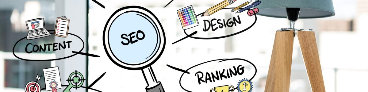 digital composite of business graphics with office background